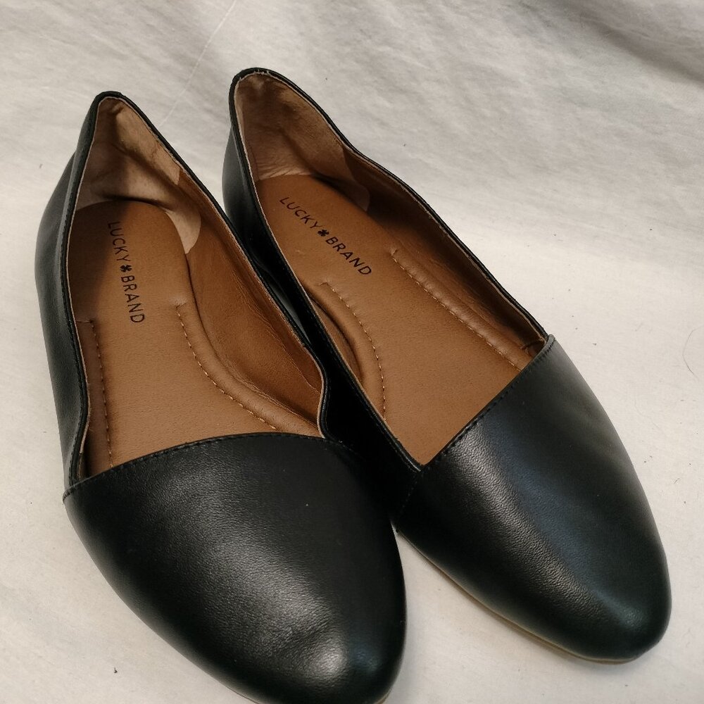 Lucky Brand Archh Black Flats Loafers